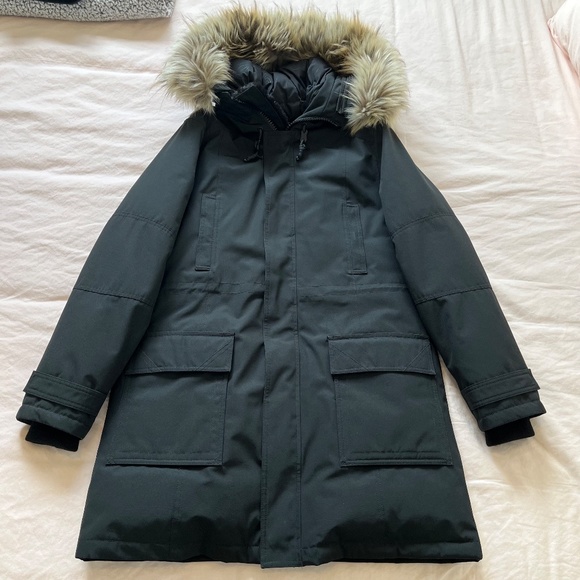 ARITZIA TNA Black Parka with Fur Trim - Picture 8 of 16